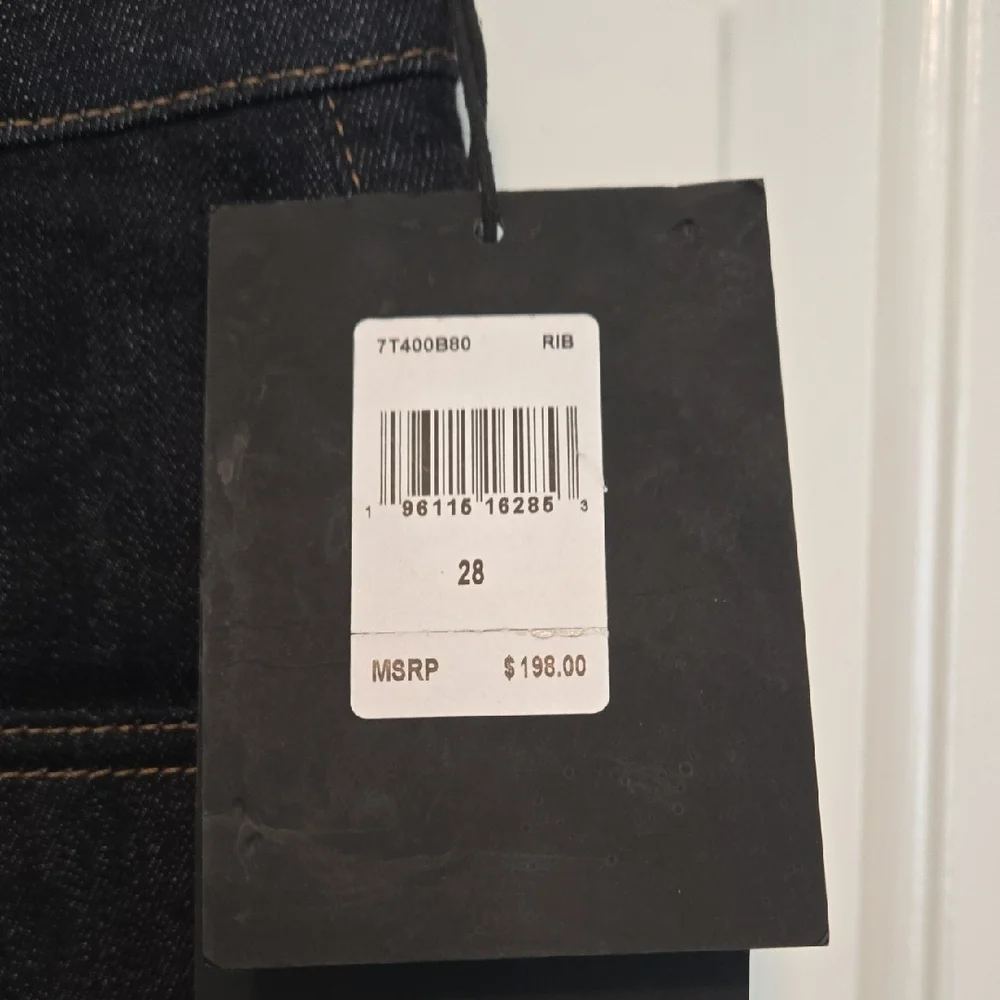 7 For All Mankind Men's THE STRAIGHT Luxe Super Rinse Blue Jeans Sz 28 NWT